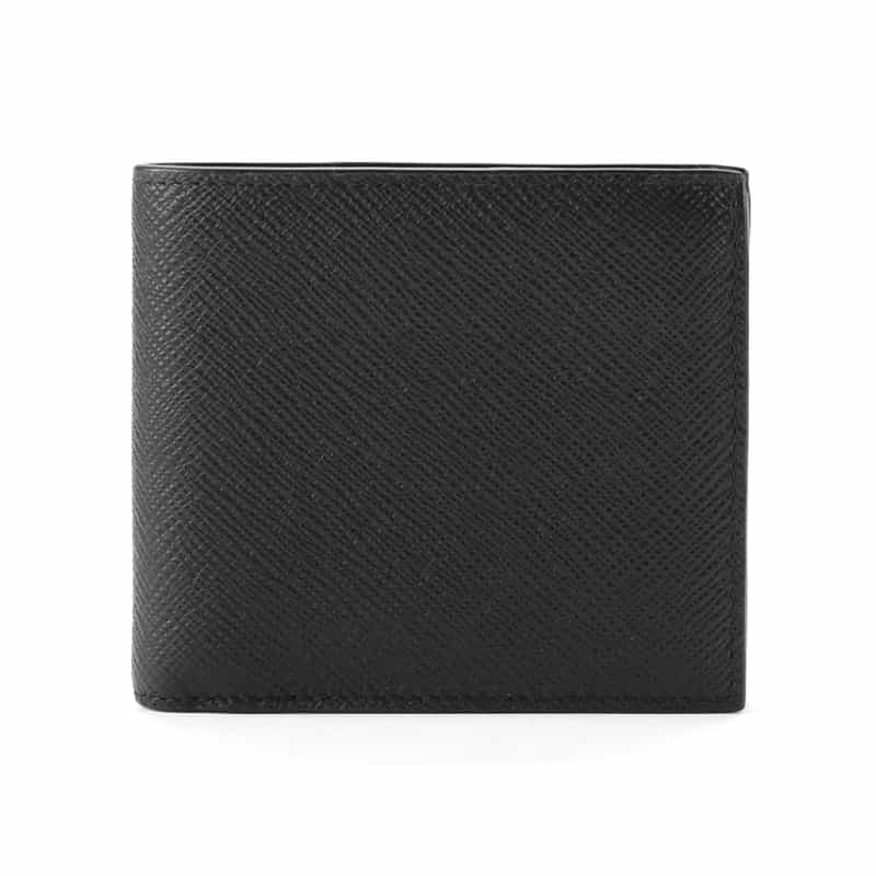 SMYTHSON SMYTHSON＜スマイソン＞ 2つ折りウォレット BLACK