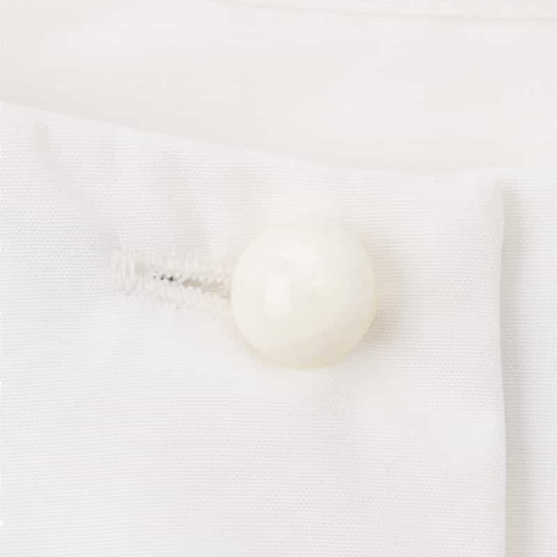 BARNEYS NEW YORK ウォッシャブル ノースリーブブラウス WHITE