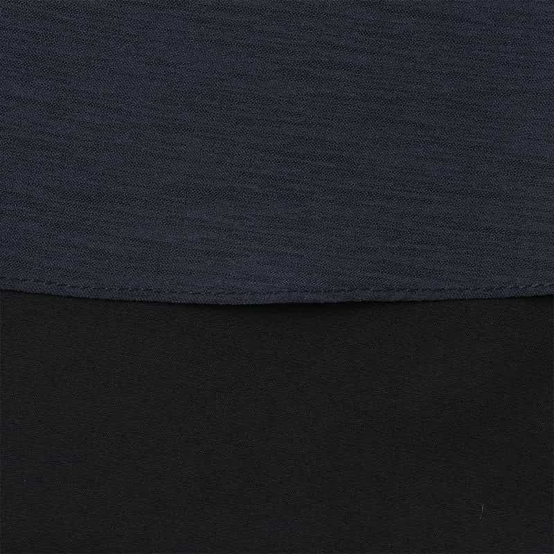 BARNEYS NEW YORK ウォッシャブル ノースリーブブラウス NAVY