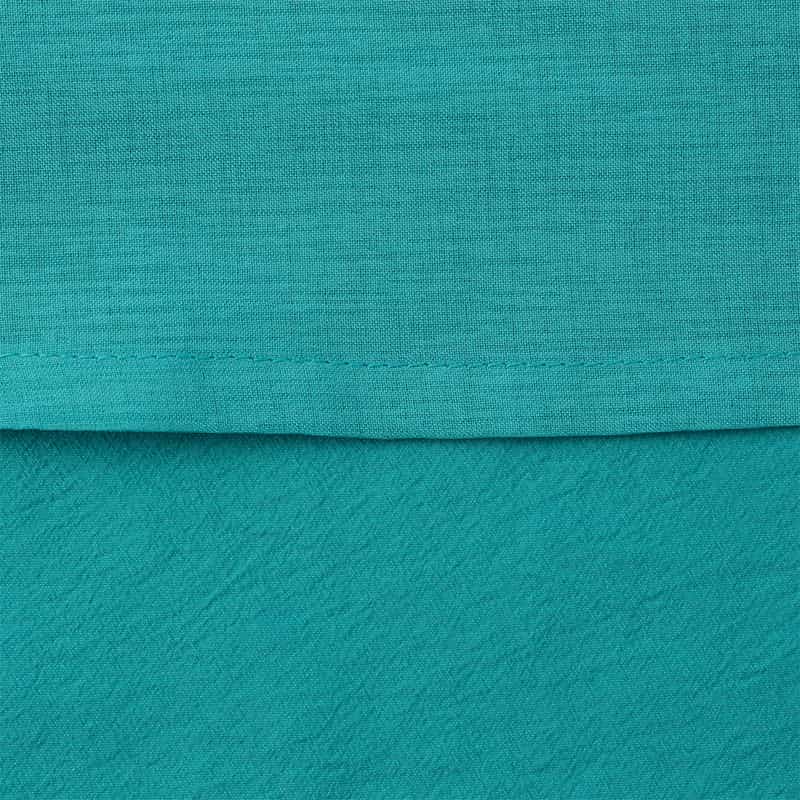 BARNEYS NEW YORK ウォッシャブル ノースリーブブラウス TURQUOISE