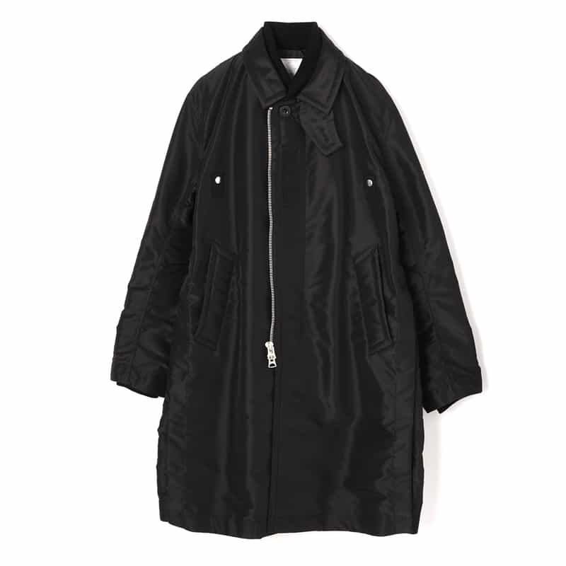 SACAI SACAI＜サカイ＞ ジップアップナイロンコート BLACK