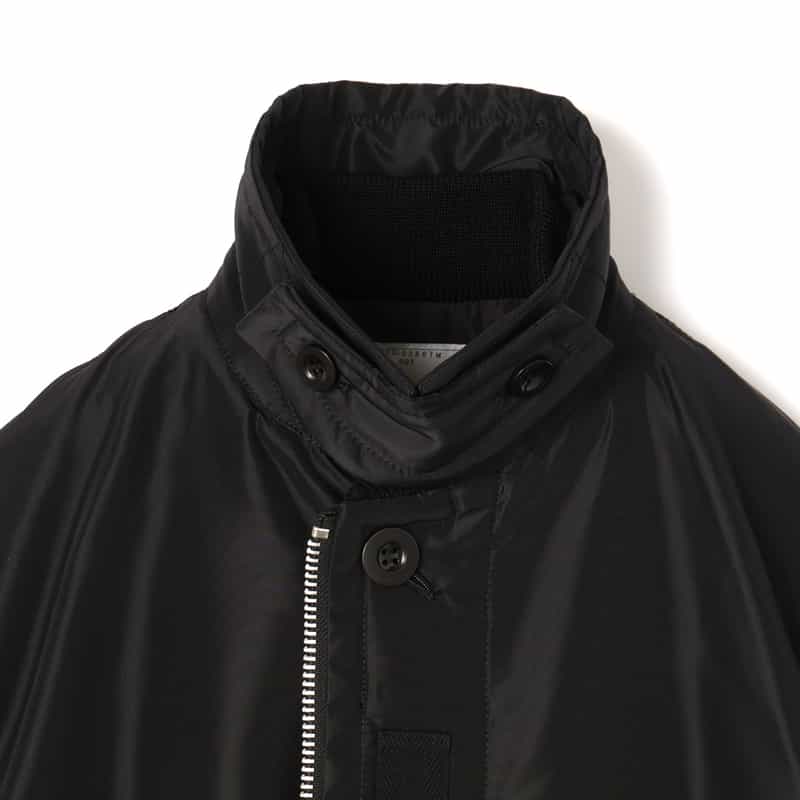 SACAI SACAI＜サカイ＞ ジップアップナイロンコート BLACK