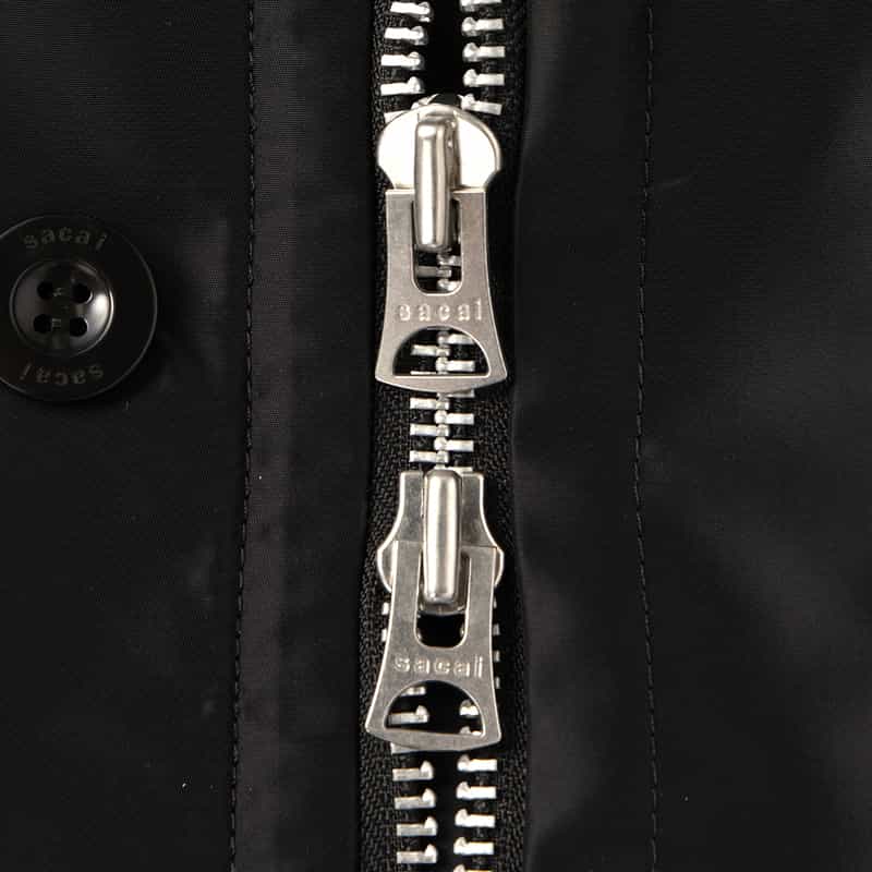 SACAI SACAI＜サカイ＞ ジップアップナイロンコート BLACK