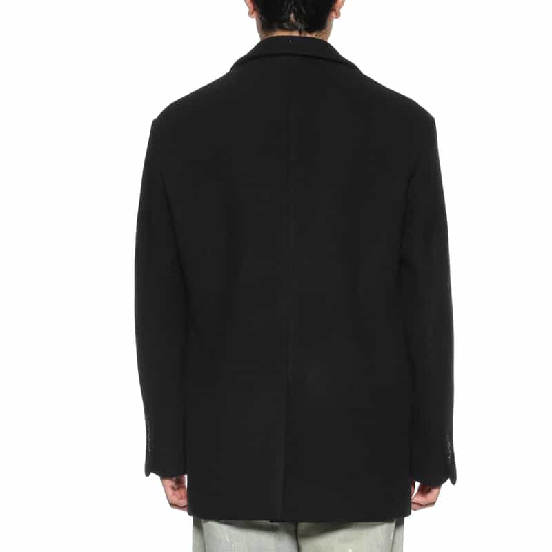 BARNEYS NEW YORK ウールメルトン素材ジャケット BLACK