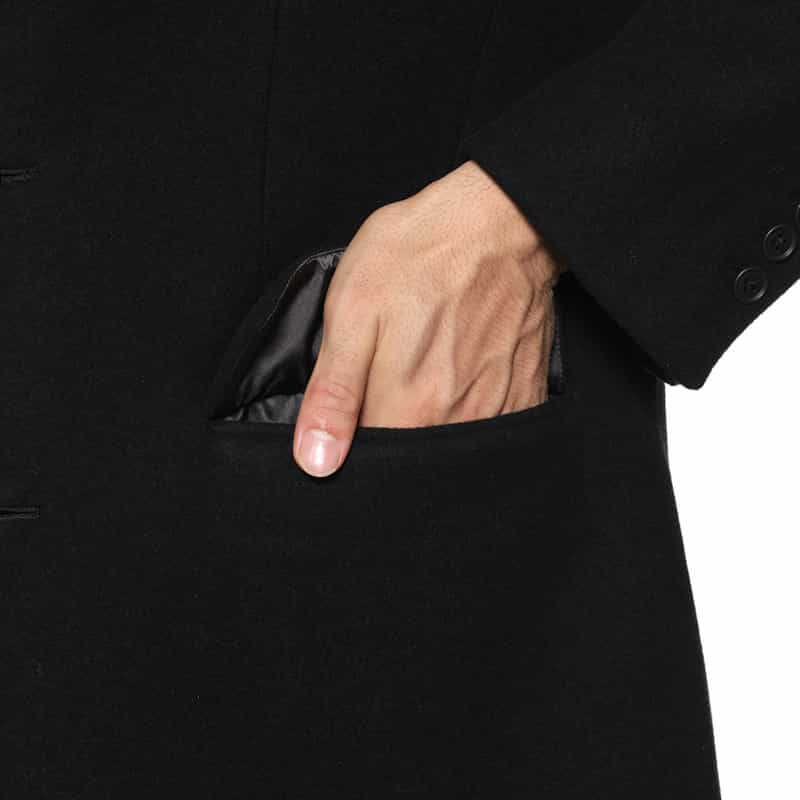 BARNEYS NEW YORK ウールメルトン素材ジャケット BLACK