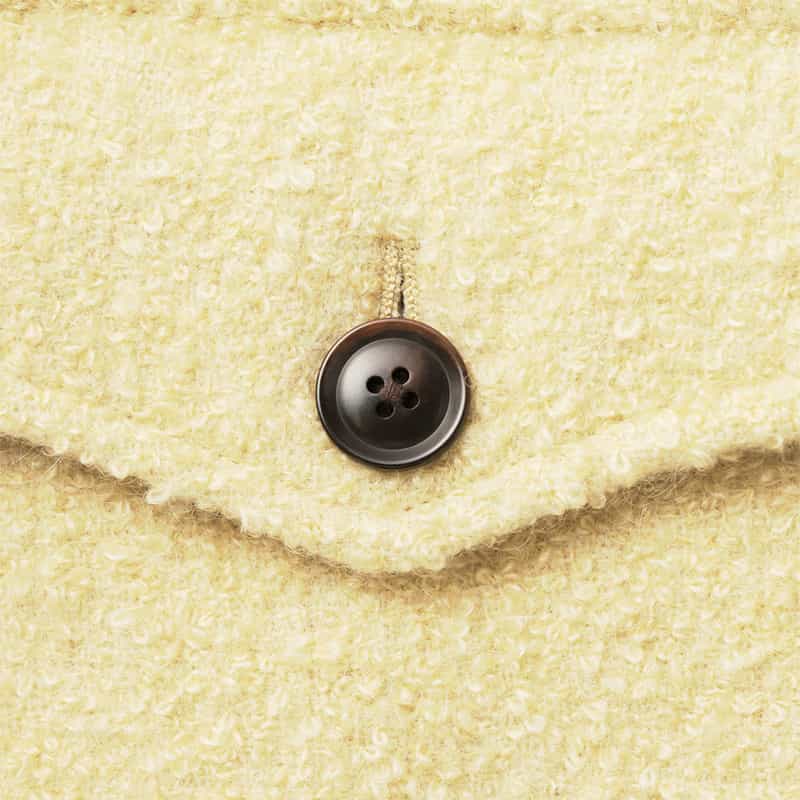 BARNEYS NEW YORK ボア素材ショート丈ブルゾン YELLOW