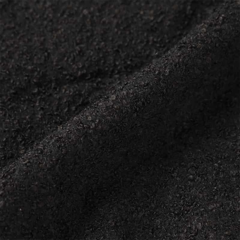 BARNEYS NEW YORK ボア素材ショート丈ブルゾン BLACK