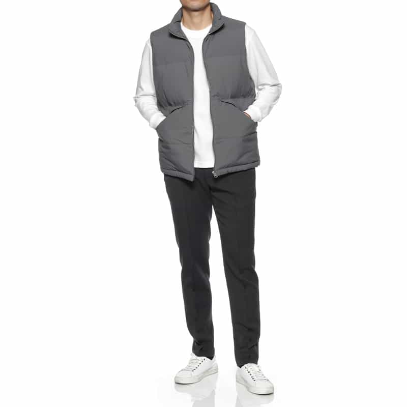 BARNEYS NEW YORK ダウンベスト GRAY