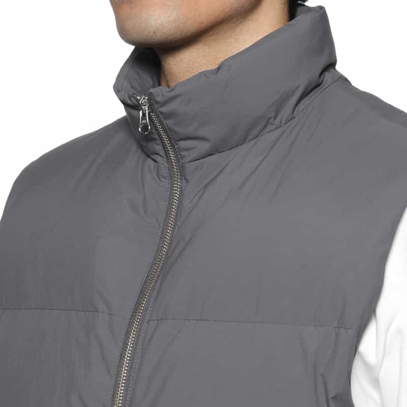 BARNEYS NEW YORK ダウンベスト GRAY