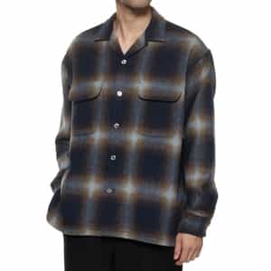 チェック柄カジュアルオーバーシャツ