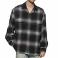 チェック柄カジュアルオーバーシャツ