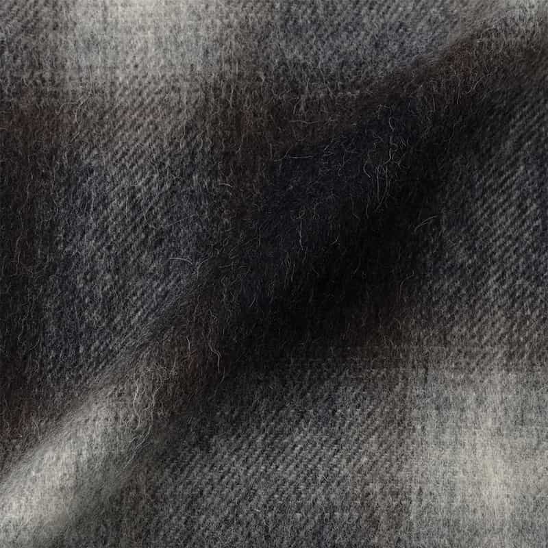 BARNEYS NEW YORK チェック柄カジュアルオーバーシャツ BLACK