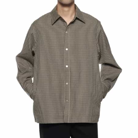 ガンクラブチェック柄オーバーシャツ