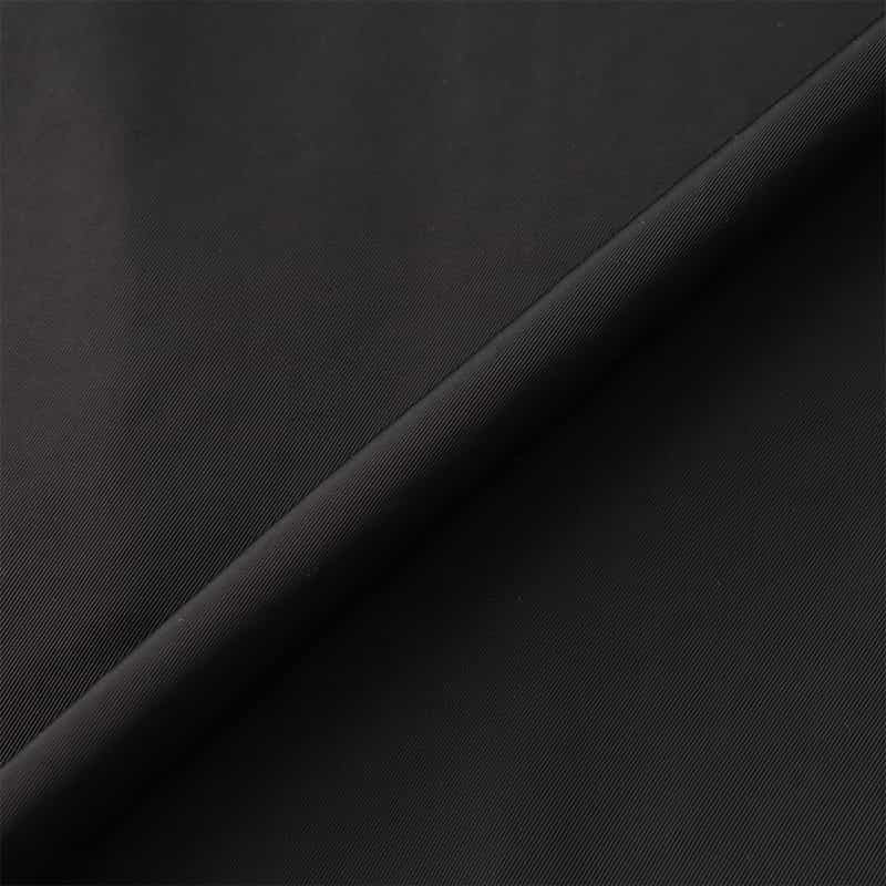 BARNEYS NEW YORK ウォッシャブル サイドドローストリング シャイニーギャザーロングスカート BLACK