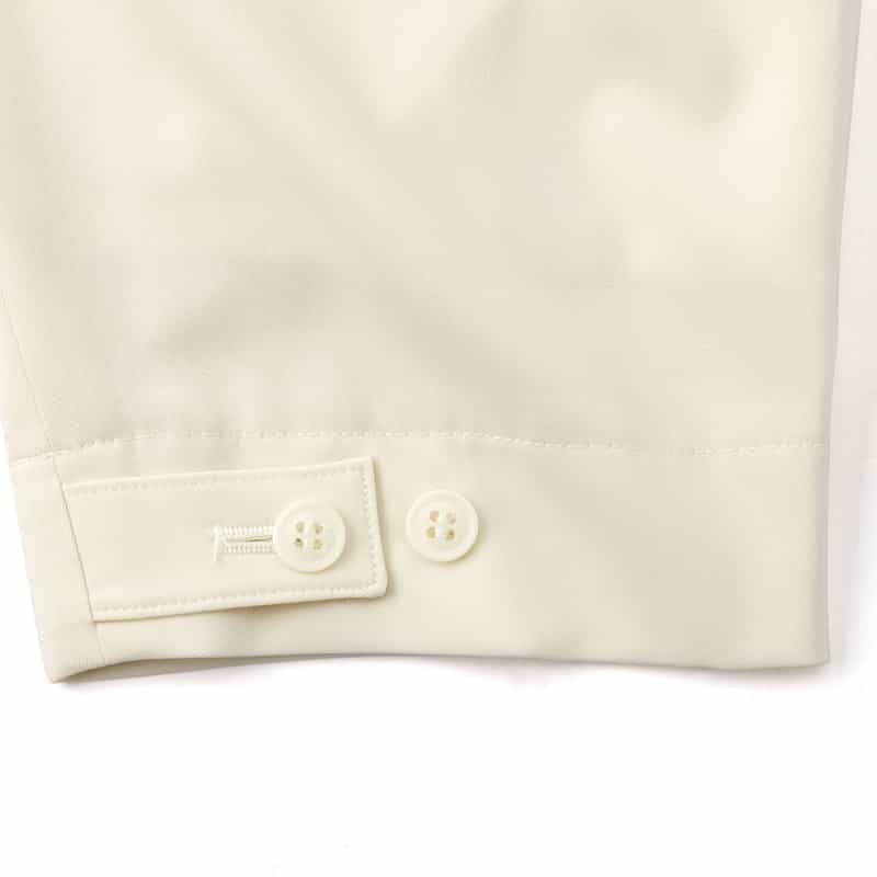 BARNEYS NEW YORK ウォッシャブル サイドタックサルエルパンツ WHITE