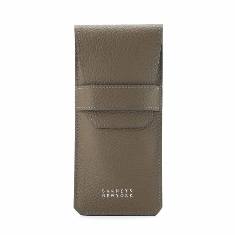 BARNEYS NEW YORK レザーケース GRAY