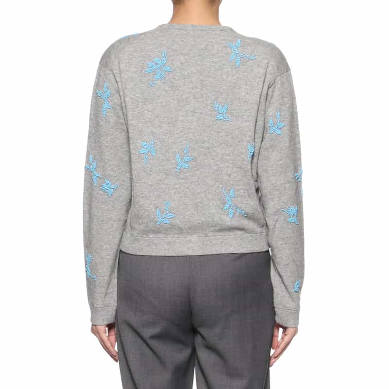 ATELIER EDITION ATELIER EDITION ＜アトリエ エディション＞ボタニカル刺繍ニットカーディガン GRAY