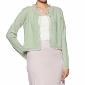 ATELIER EDITION <アトリエ エディション>カシミヤ フリルニットカーディガン