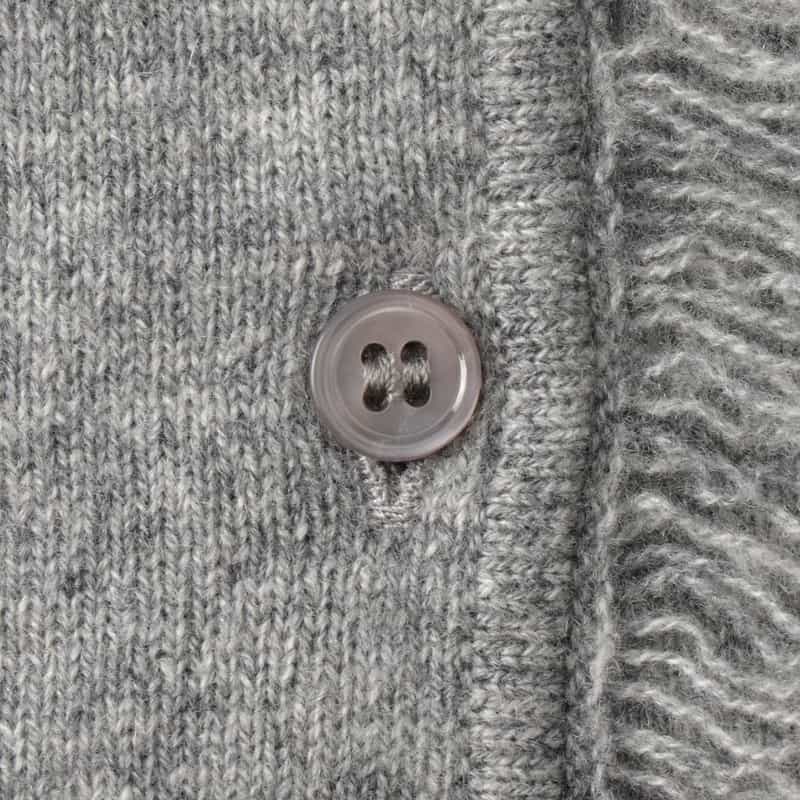 ATELIER EDITION ATELIER EDITION ＜アトリエ エディション＞カシミヤ フリルニットカーディガン GRAY