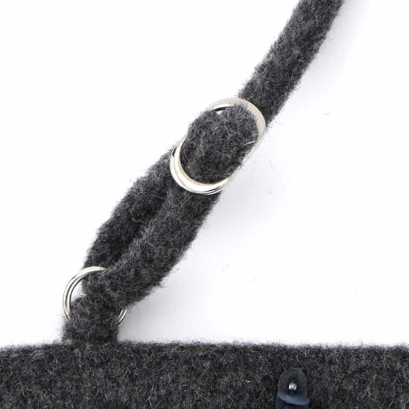 ATELIER EDITION ATELIER EDITION ＜アトリエ エディション＞フラワー刺繍ニットビスチェ DARK GRAY