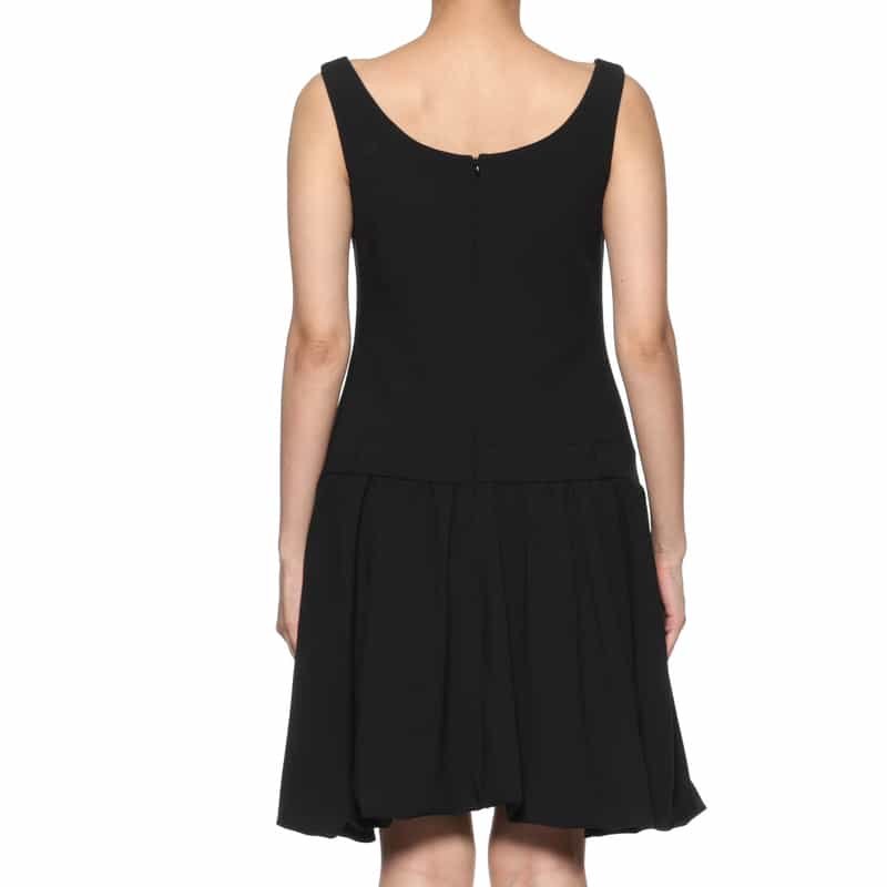 ATELIER EDITION ATELIER EDITION ＜アトリエ エディション＞スクエアネックバルーンドレス BLACK