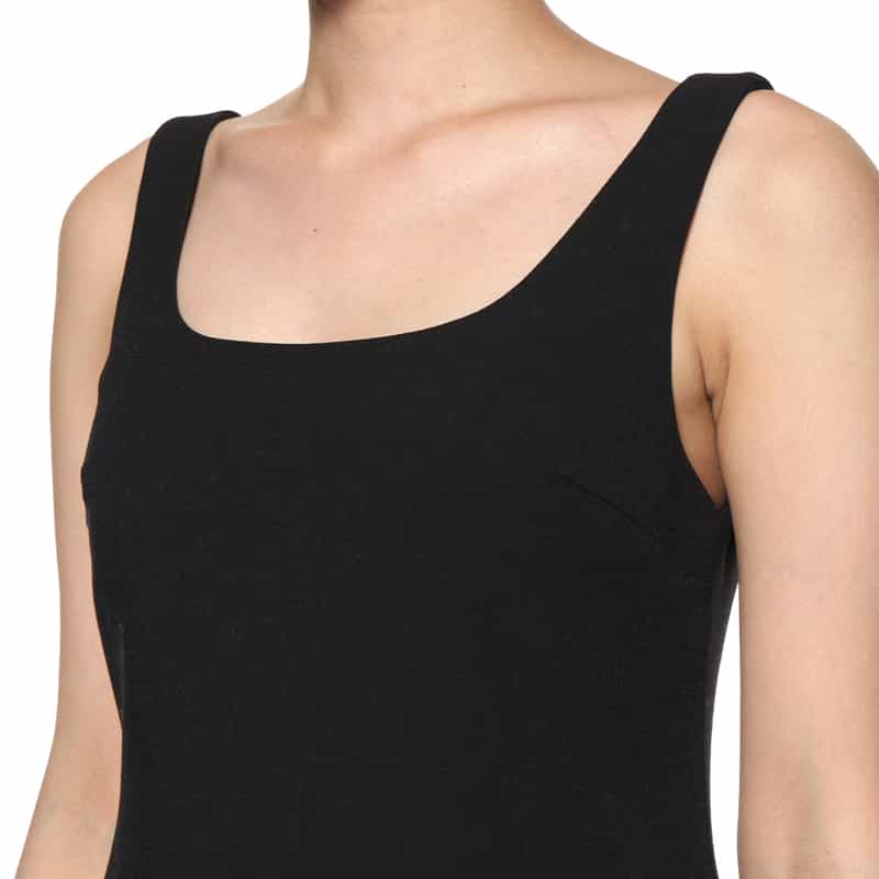 ATELIER EDITION ATELIER EDITION ＜アトリエ エディション＞スクエアネックバルーンドレス BLACK