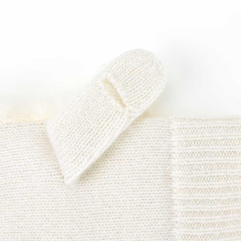 BARNEYS NEW YORK カシミヤミトングローブ IVORY