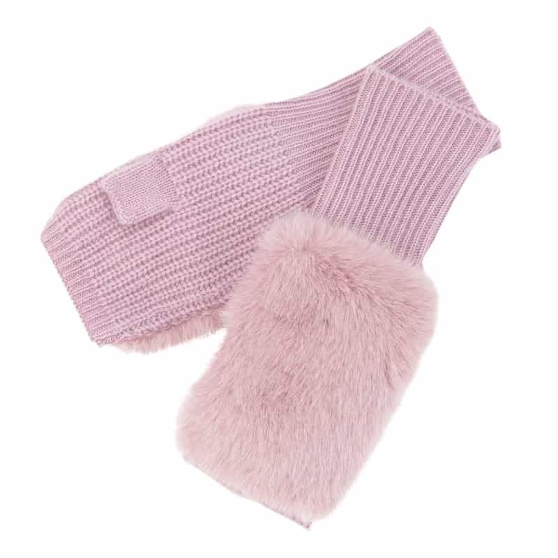 BARNEYS NEW YORK カシミヤフィンガーレスグローブ PINK