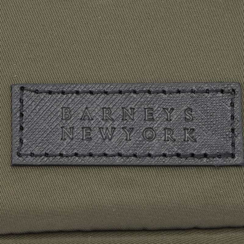 BARNEYS NEW YORK ナイロン巾着型ショルダーバッグ KHAKI
