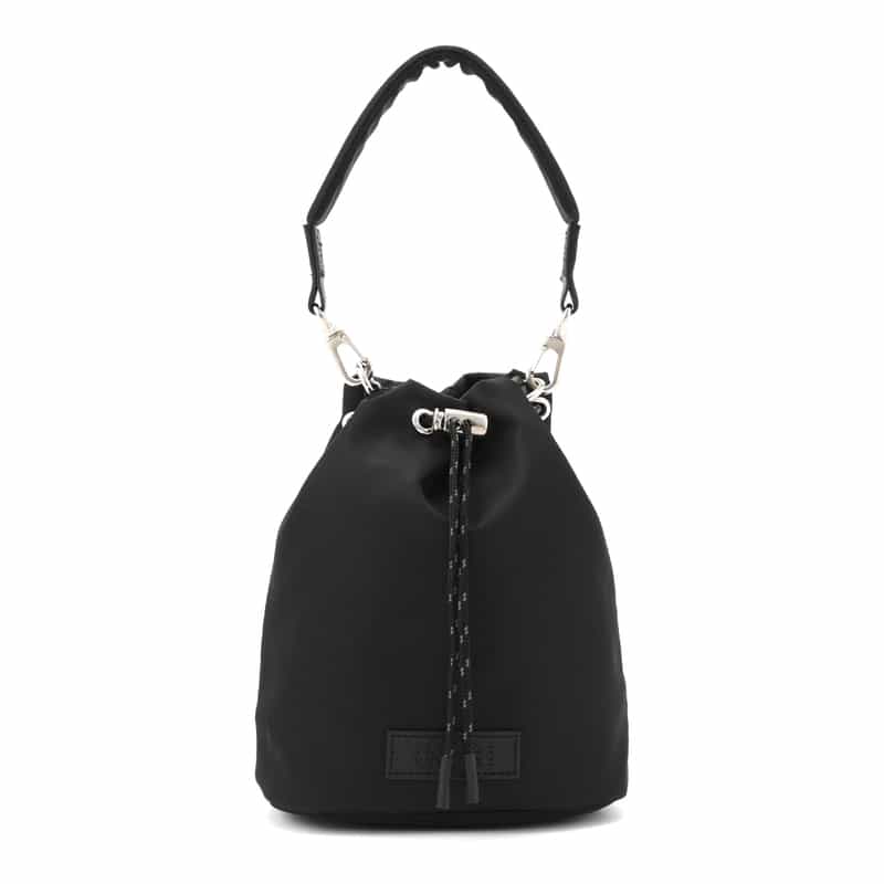 BARNEYS NEW YORK ナイロン巾着型ショルダーバッグ BLACK