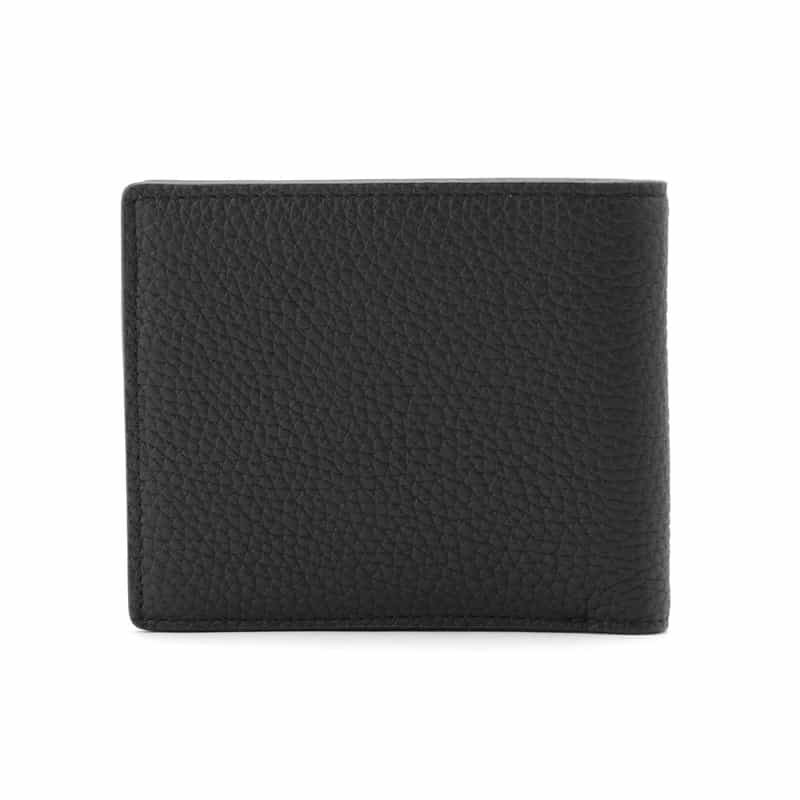 BARNEYS NEW YORK シュリンクレザー ハーフウォレット BLACK