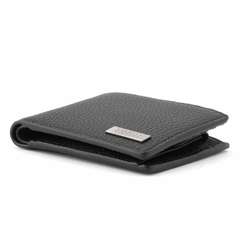 BARNEYS NEW YORK シュリンクレザー ハーフウォレット BLACK