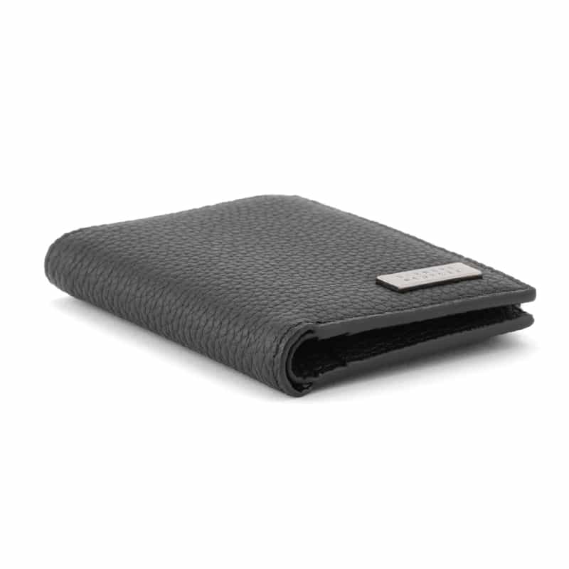 BARNEYS NEW YORK シュリンクレザー コンパクトウォレット BLACK