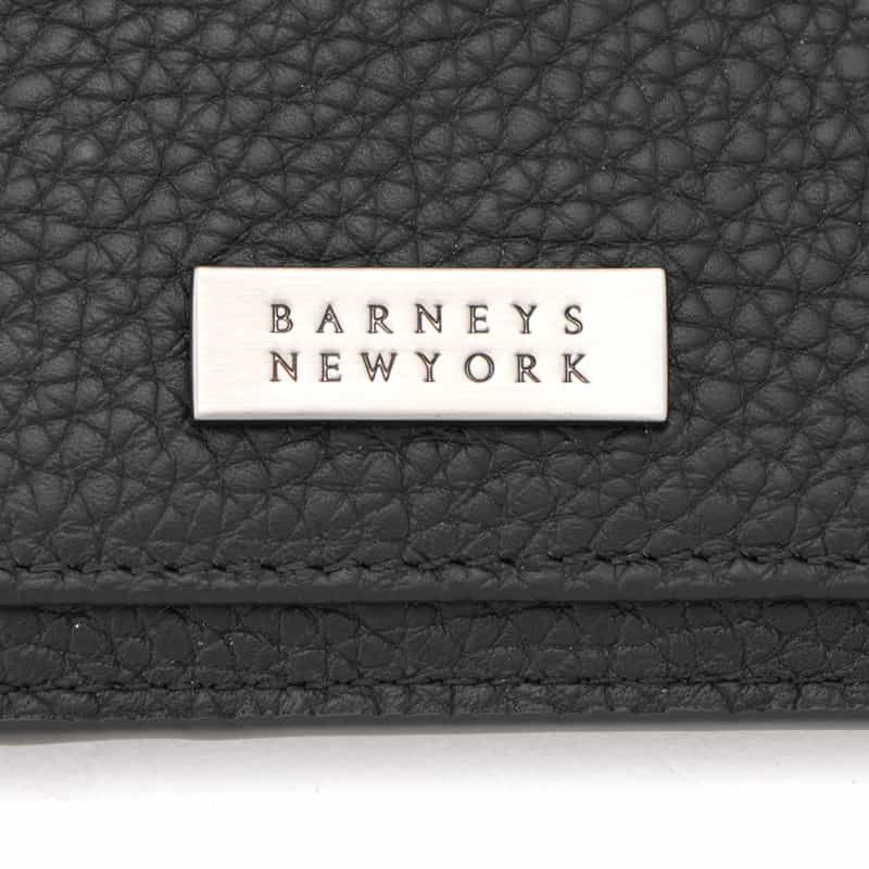 BARNEYS NEW YORK シュリンクレザー フラグメントケース BLACK