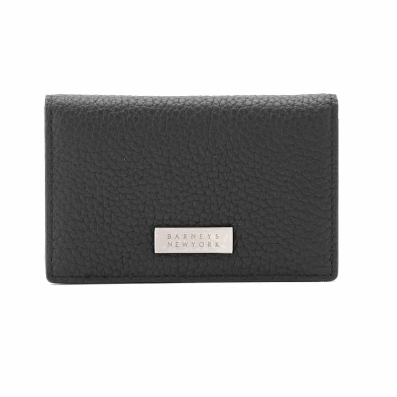 BARNEYS NEW YORK シュリンクレザー カードケース BLACK