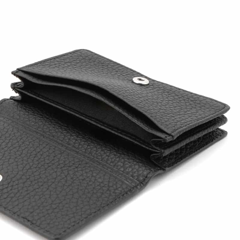 BARNEYS NEW YORK シュリンクレザー カードケース BLACK