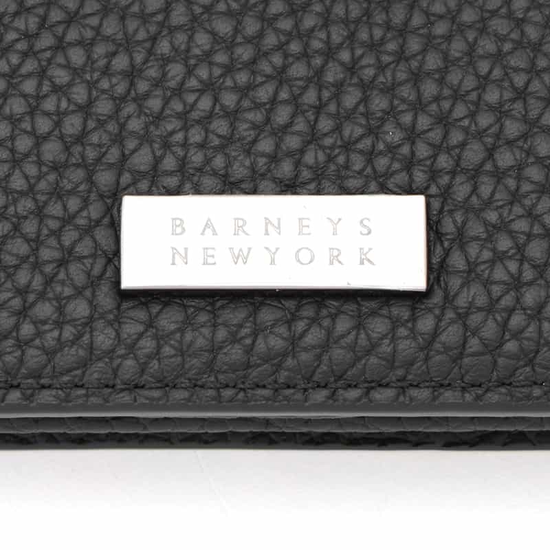 BARNEYS NEW YORK シュリンクレザー カードケース BLACK