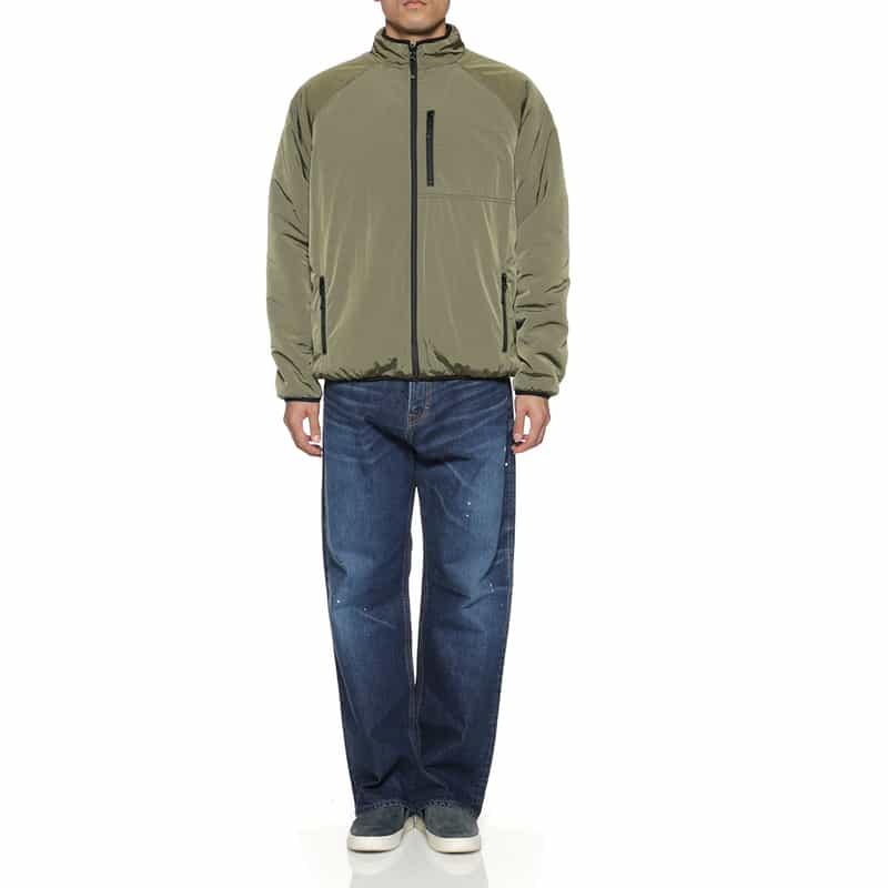 BARNEYS NEW YORK リバーシブルボアブルゾン KHAKI