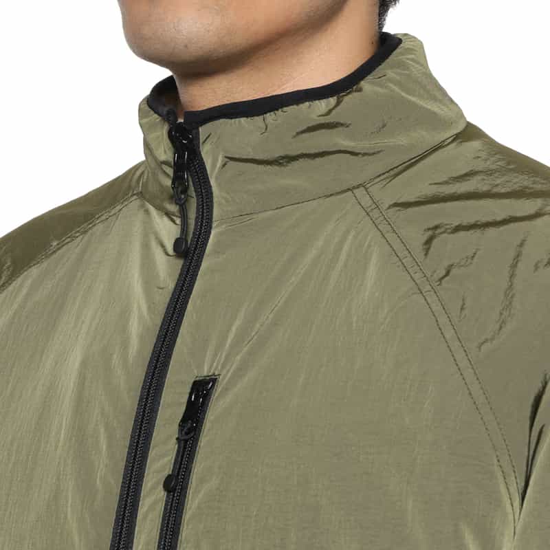 BARNEYS NEW YORK リバーシブルボアブルゾン KHAKI