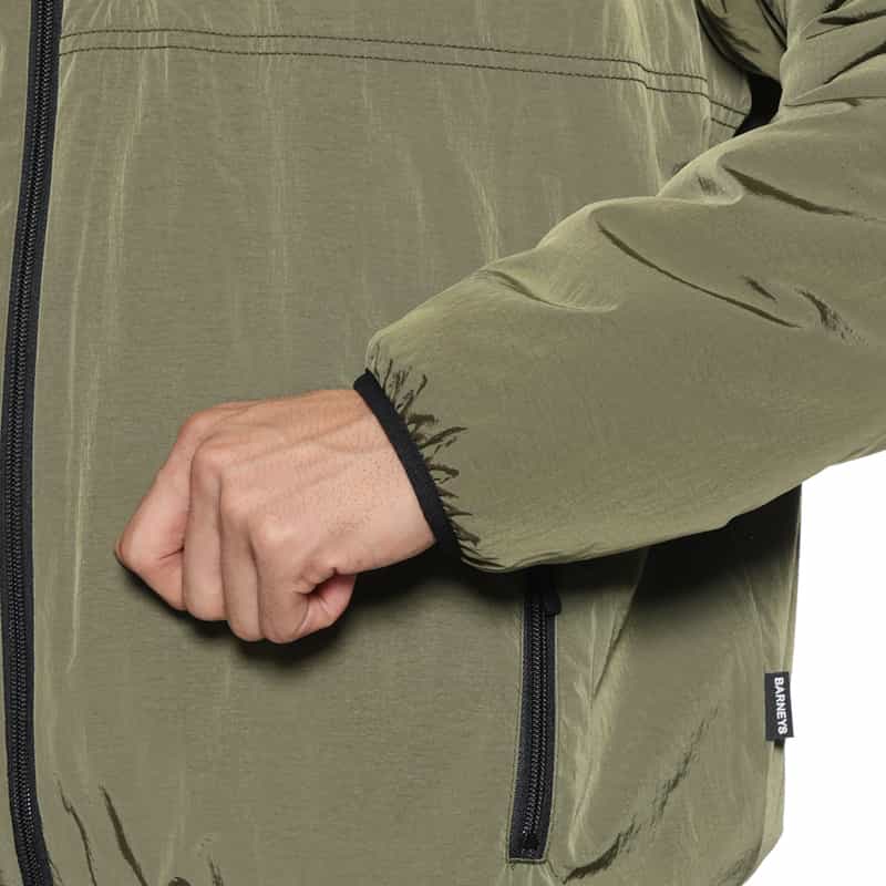 BARNEYS NEW YORK リバーシブルボアブルゾン KHAKI