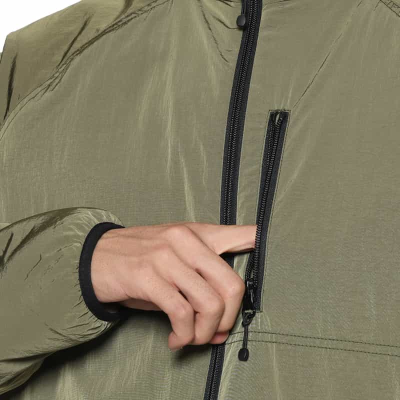 BARNEYS NEW YORK リバーシブルボアブルゾン KHAKI