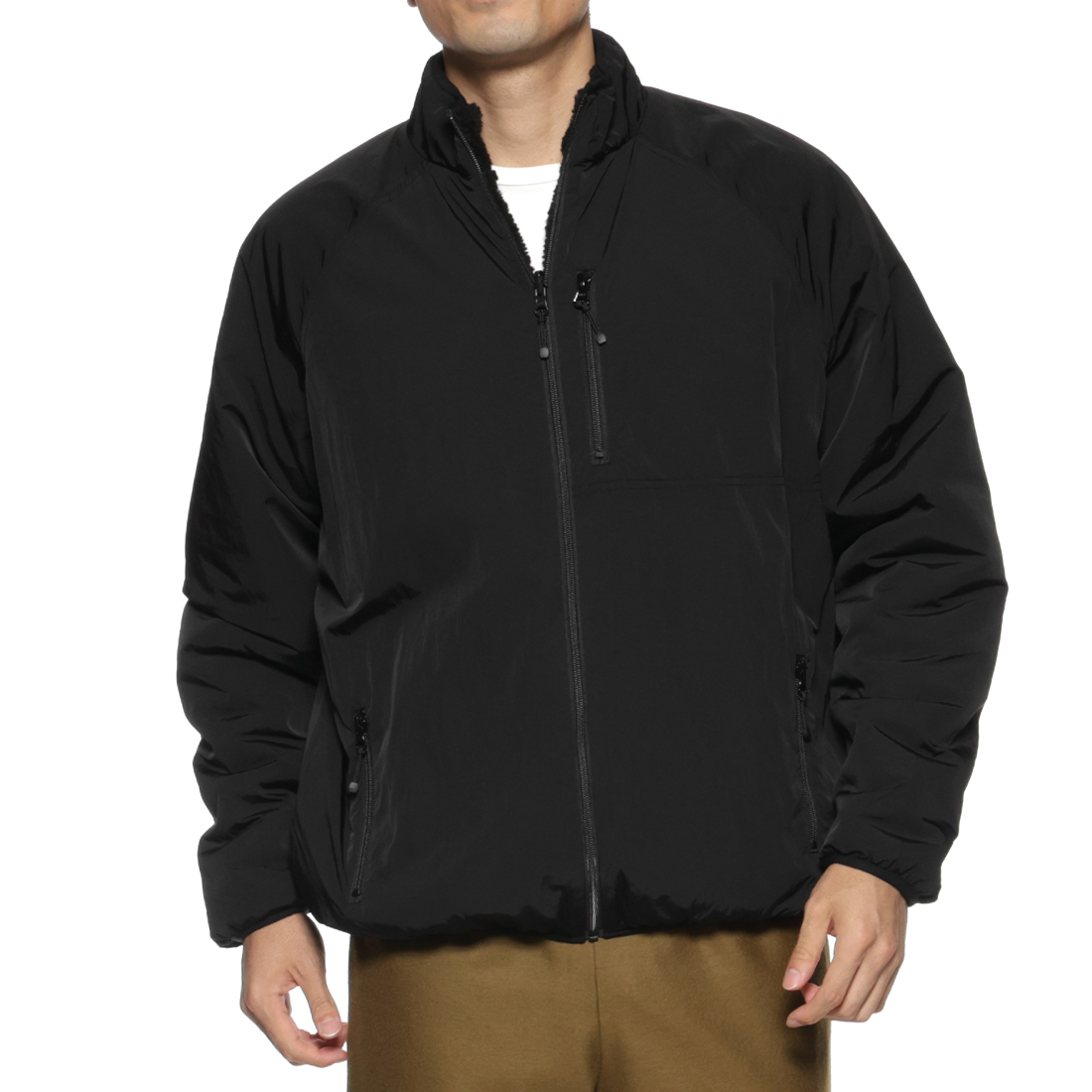 リバーシブルボアブルゾン