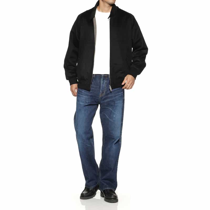 BARNEYS NEW YORK フランネル素材 G9型ブルゾン BLACK