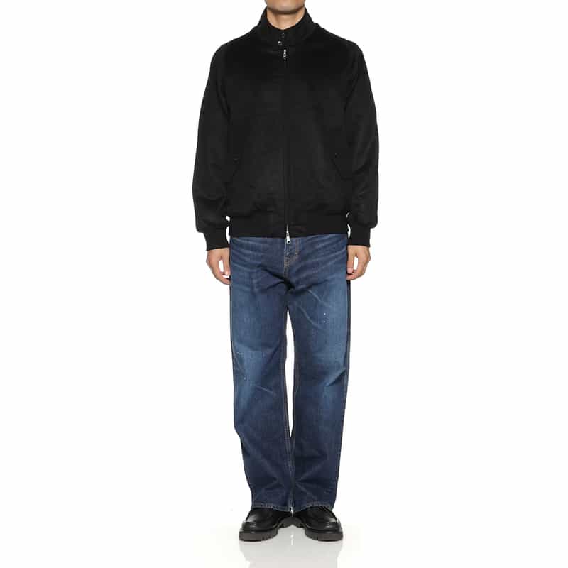 BARNEYS NEW YORK フランネル素材 G9型ブルゾン BLACK