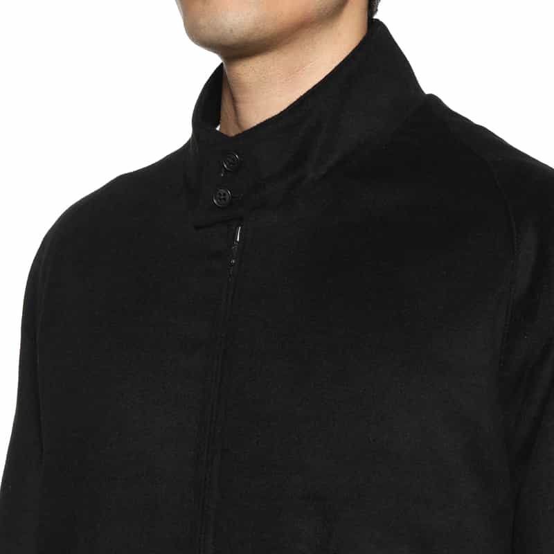 BARNEYS NEW YORK フランネル素材 G9型ブルゾン BLACK