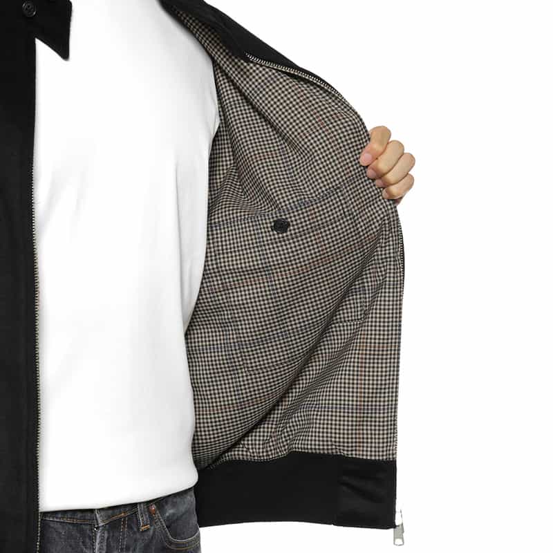 BARNEYS NEW YORK フランネル素材 G9型ブルゾン BLACK