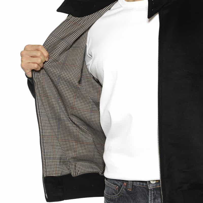 BARNEYS NEW YORK フランネル素材 G9型ブルゾン BLACK