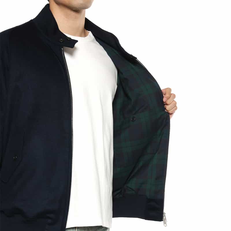 BARNEYS NEW YORK フランネル素材 G9型ブルゾン BLACK