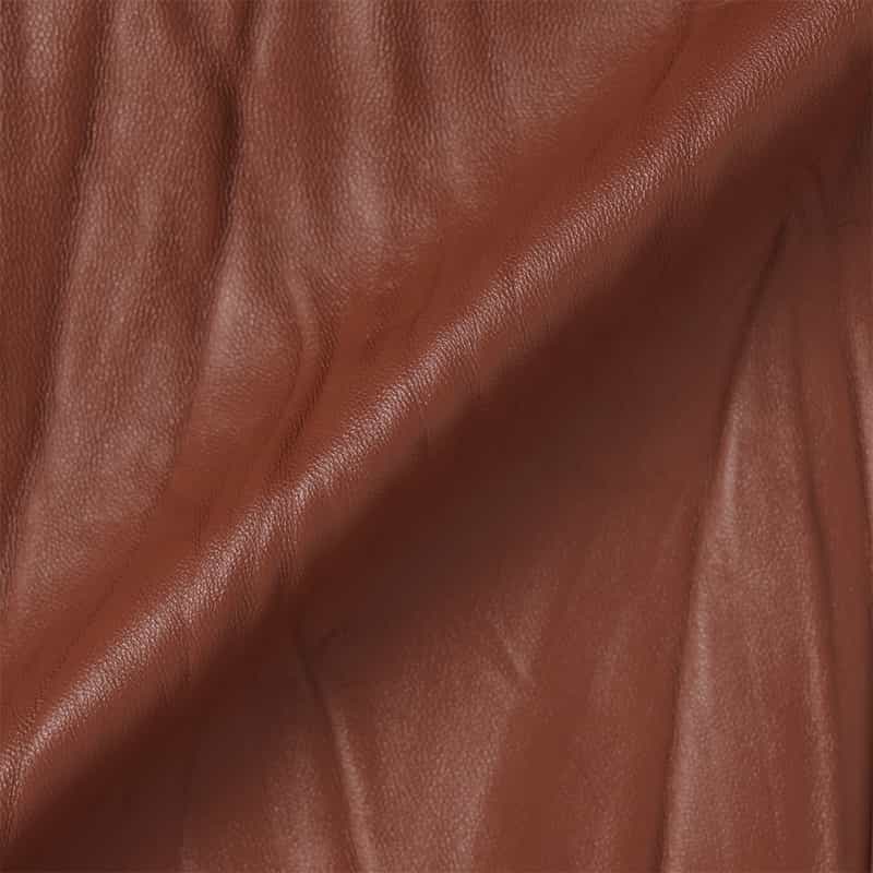 BARNEYS NEW YORK レザーカーコート BROWN