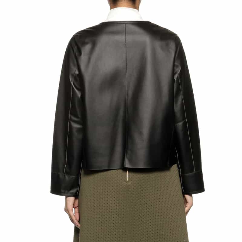 BARNEYS NEW YORK リバーシブル レザージャケット BLACK